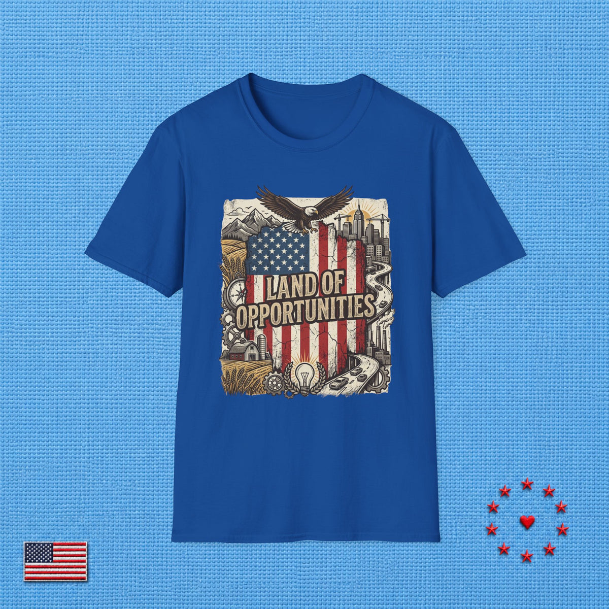 THE U.S.A LAND OF OPPORTUNITIES T‑Shirt