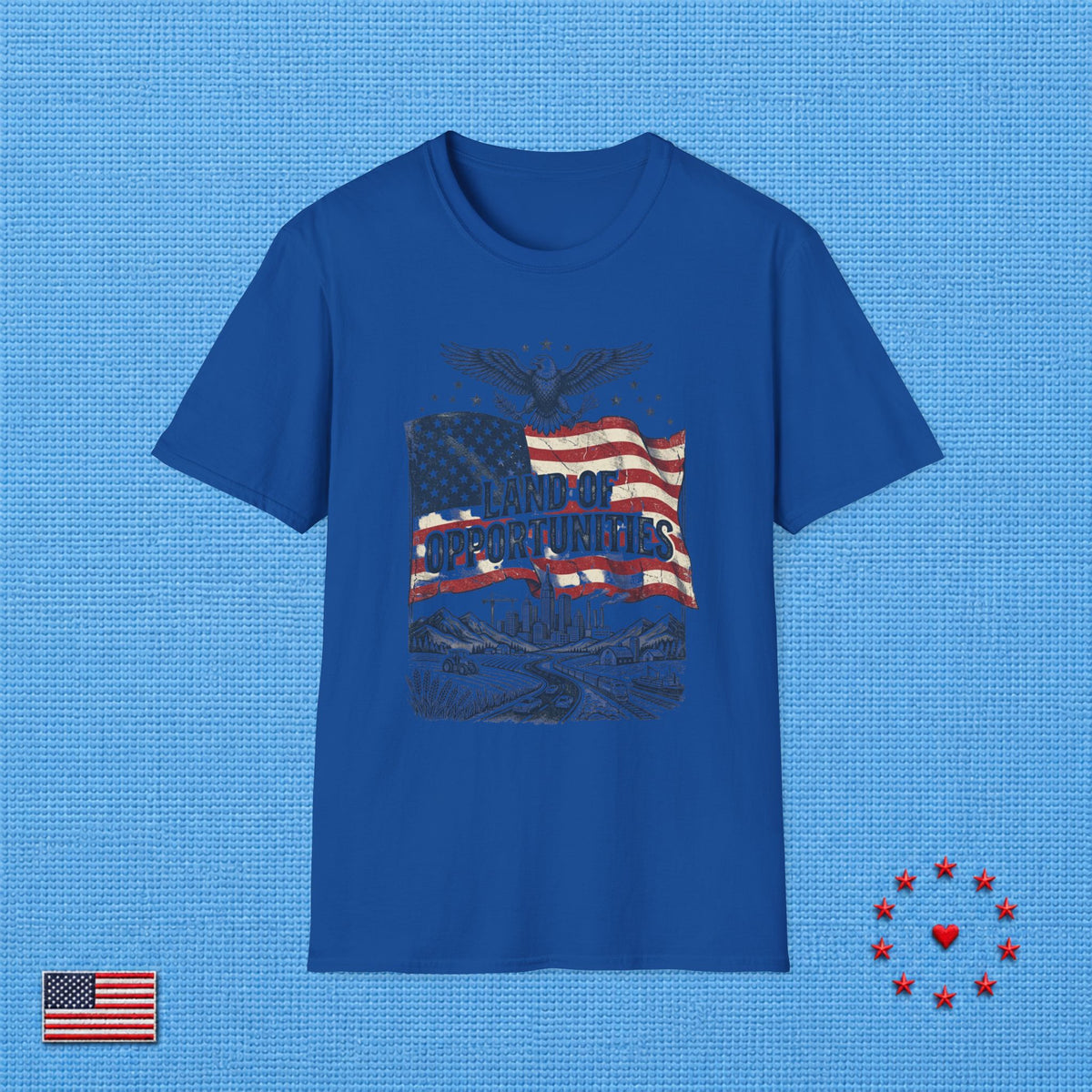 U.S.A LAND OF OPPORTUNITIES T‑Shirt