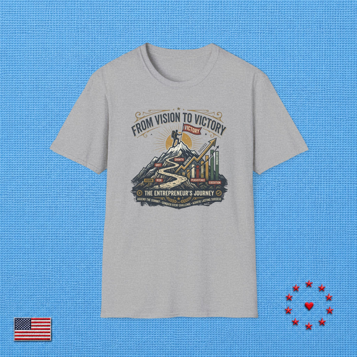 FROM VISION TO VICTORY T‑Shirt