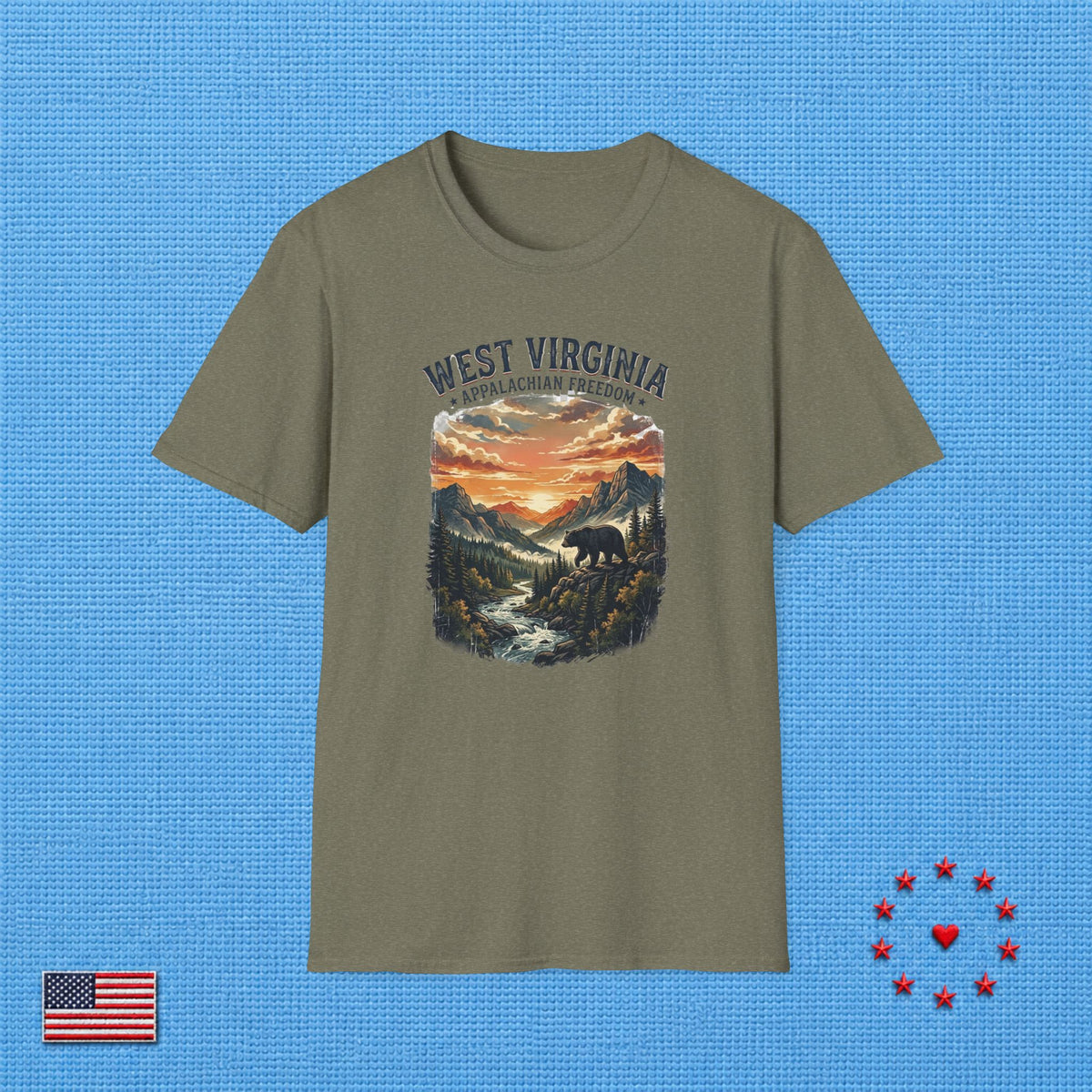 APPALACHIAN FREEDOM WEST VIRGINIA T‑Shirt