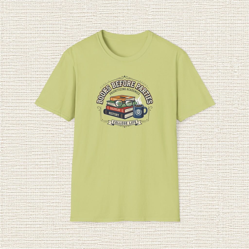 BOOKS BEFORE PARTIES T‑Shirt
