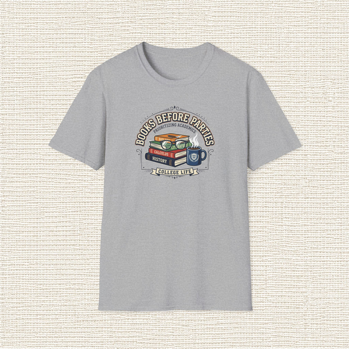 BOOKS BEFORE PARTIES T‑Shirt