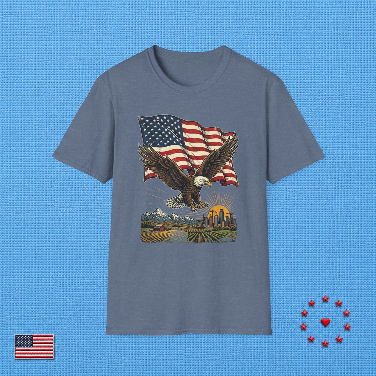 AMERICAN DREAM EAGLE FLAG T‑Shirt