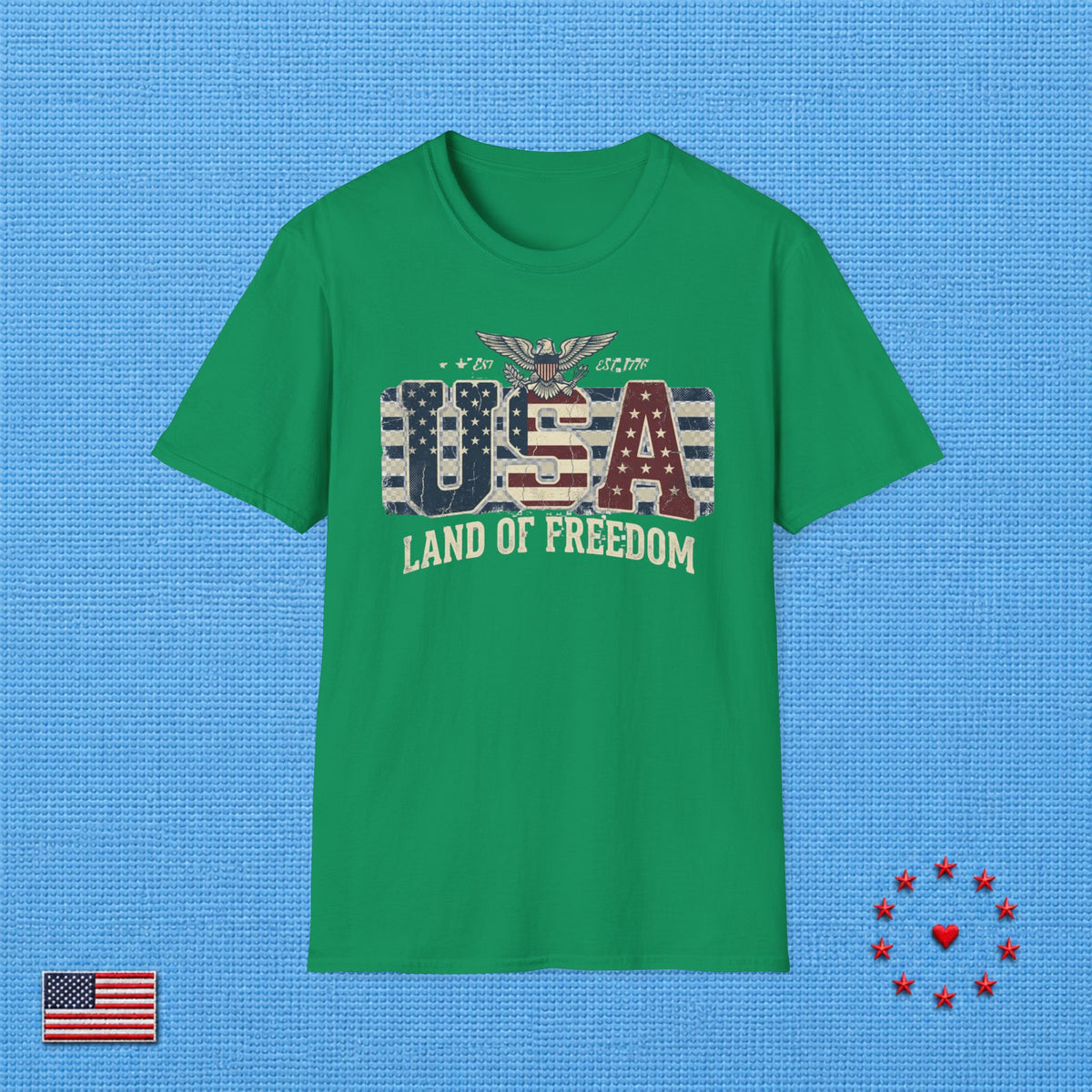 USA LAND OF FREEDOM C T‑Shirt