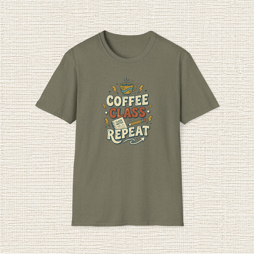 COFFEE CLASS REPEAT T‑Shirt