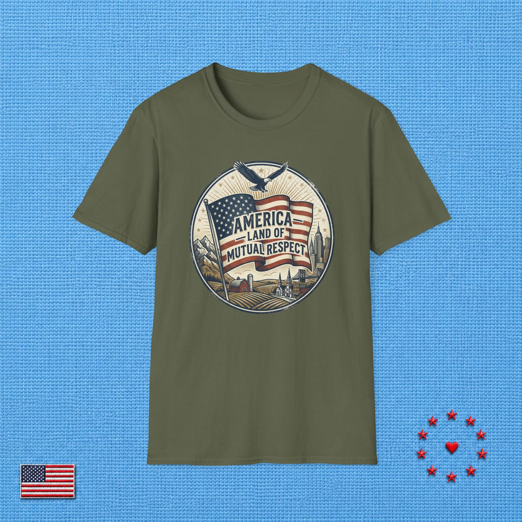 AMERICA LAND OF MUTUAL RESPECT T‑Shirt