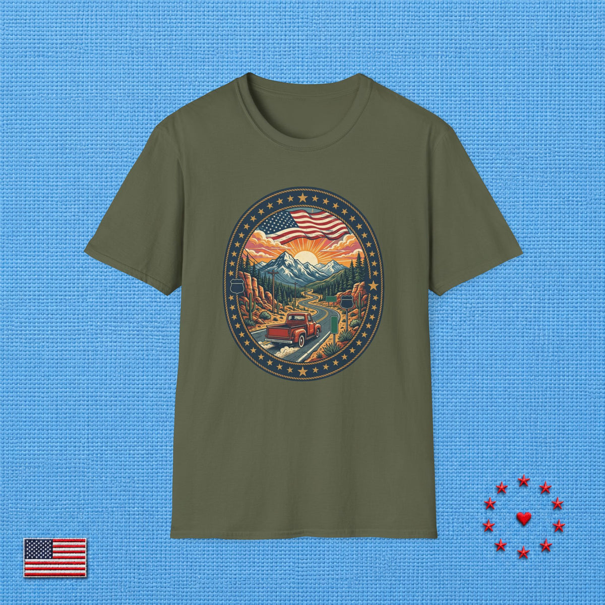 AMERICAN ROAD TRIP ADVENTURE T‑Shirt