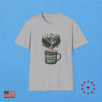 Adventure Starts With Coffee T‑Shirt