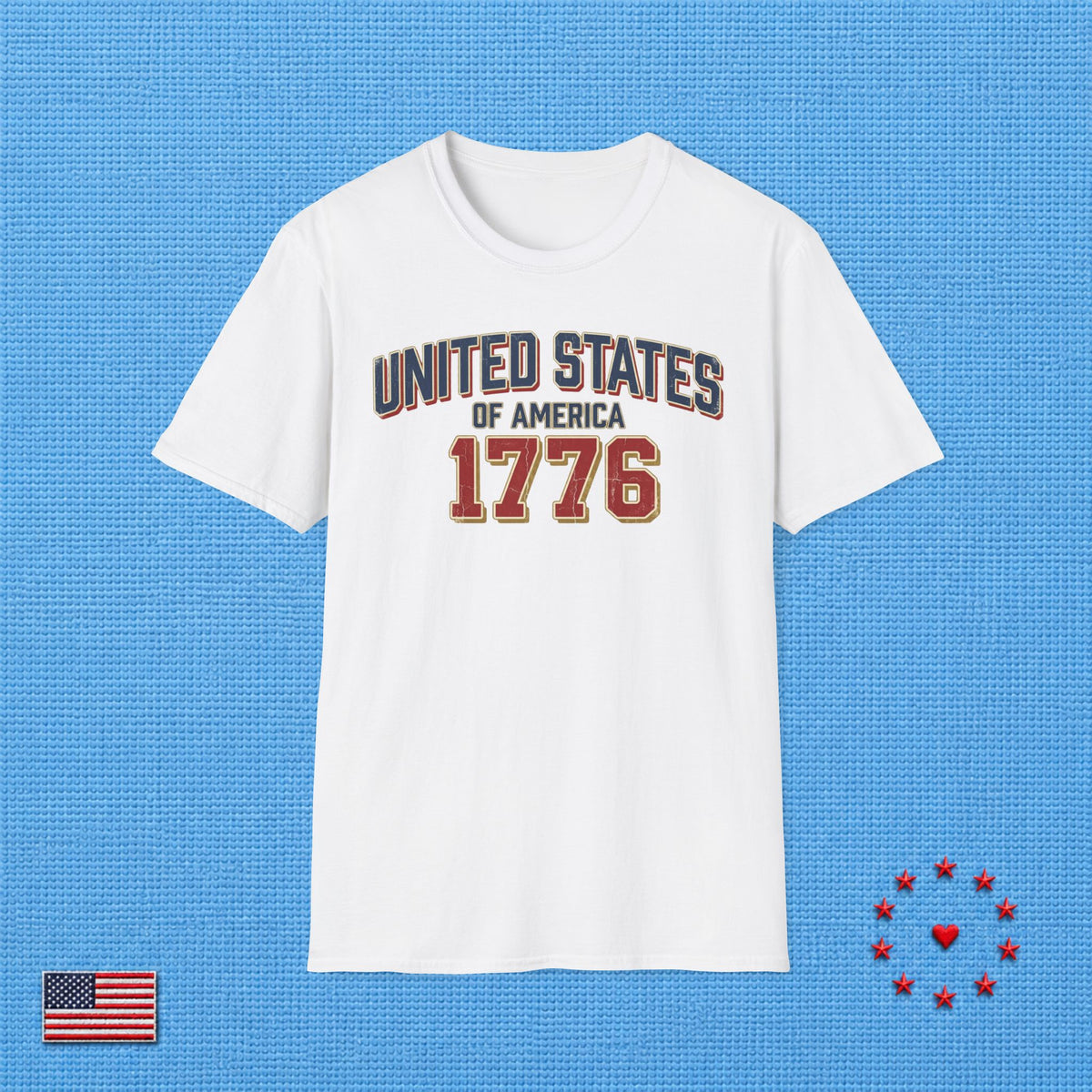 UNITED STATES OF AMERICA 1776 C T‑Shirt