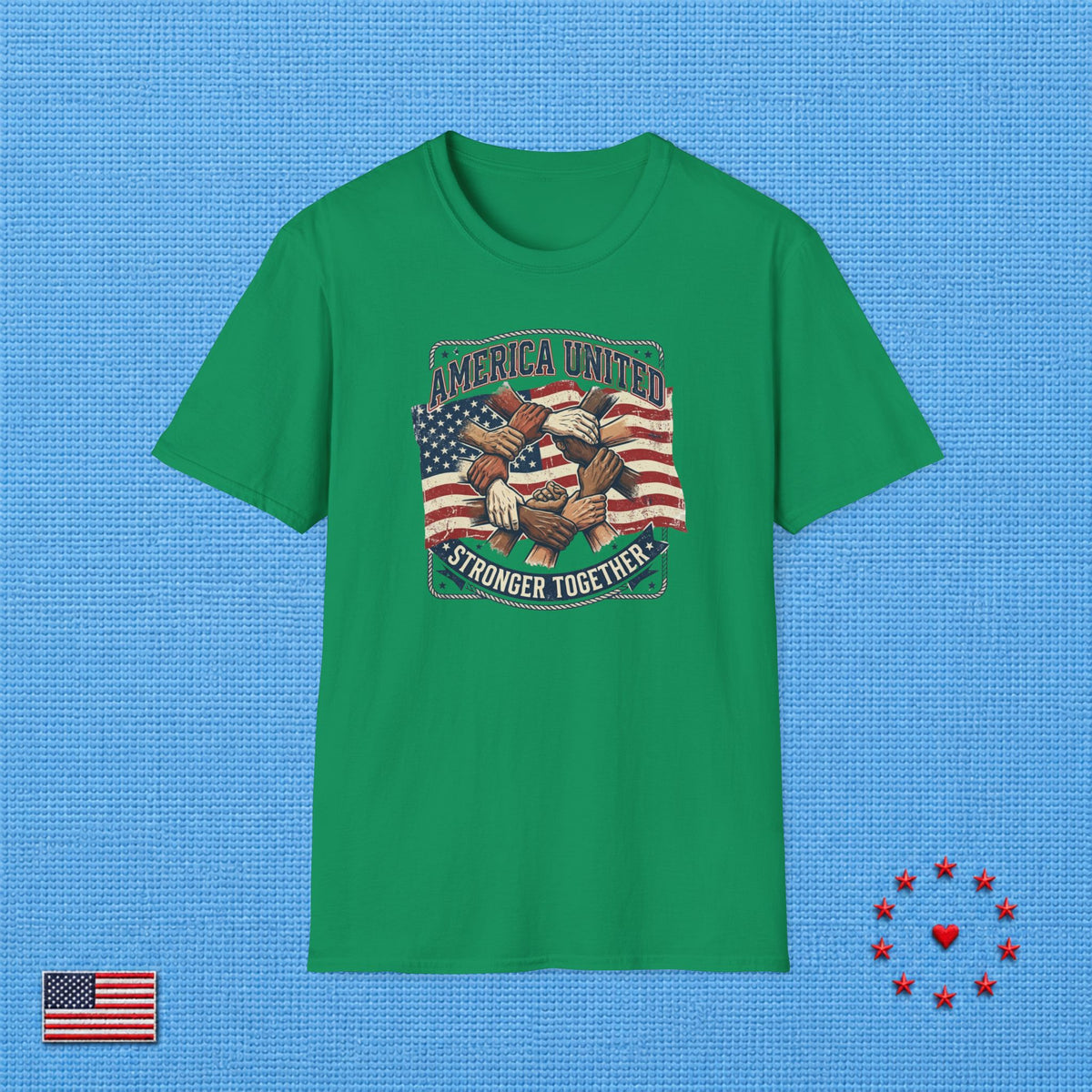 AMERICA UNITED STRONGER TOGETHER T‑Shirt
