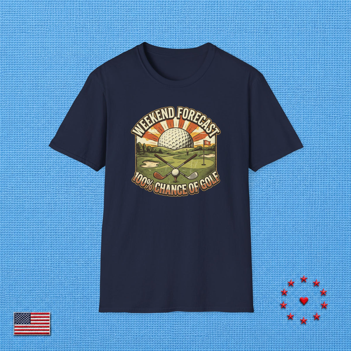 100% CHANCE OF GOLF T‑Shirt