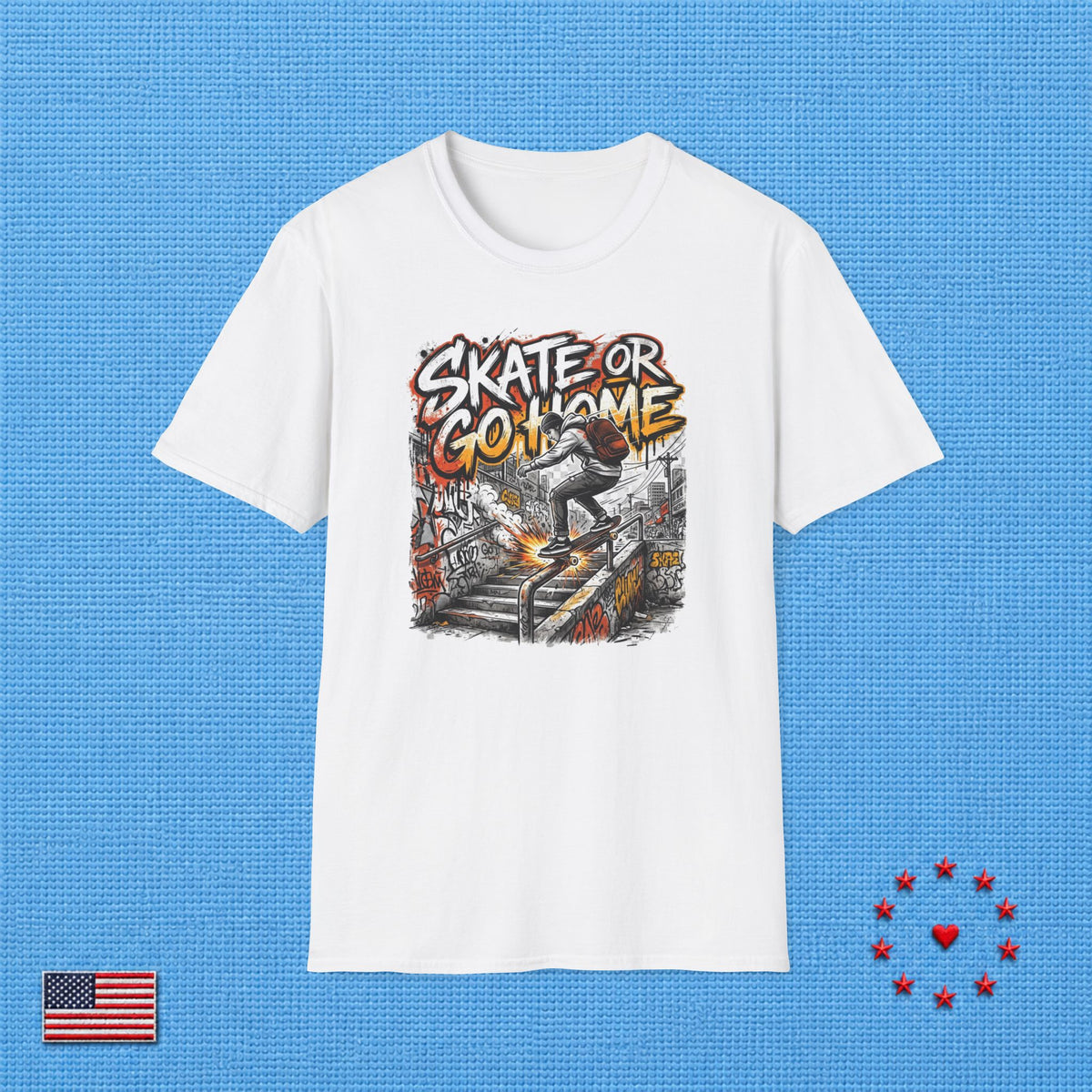 SKATE OR GO HOME T‑Shirt