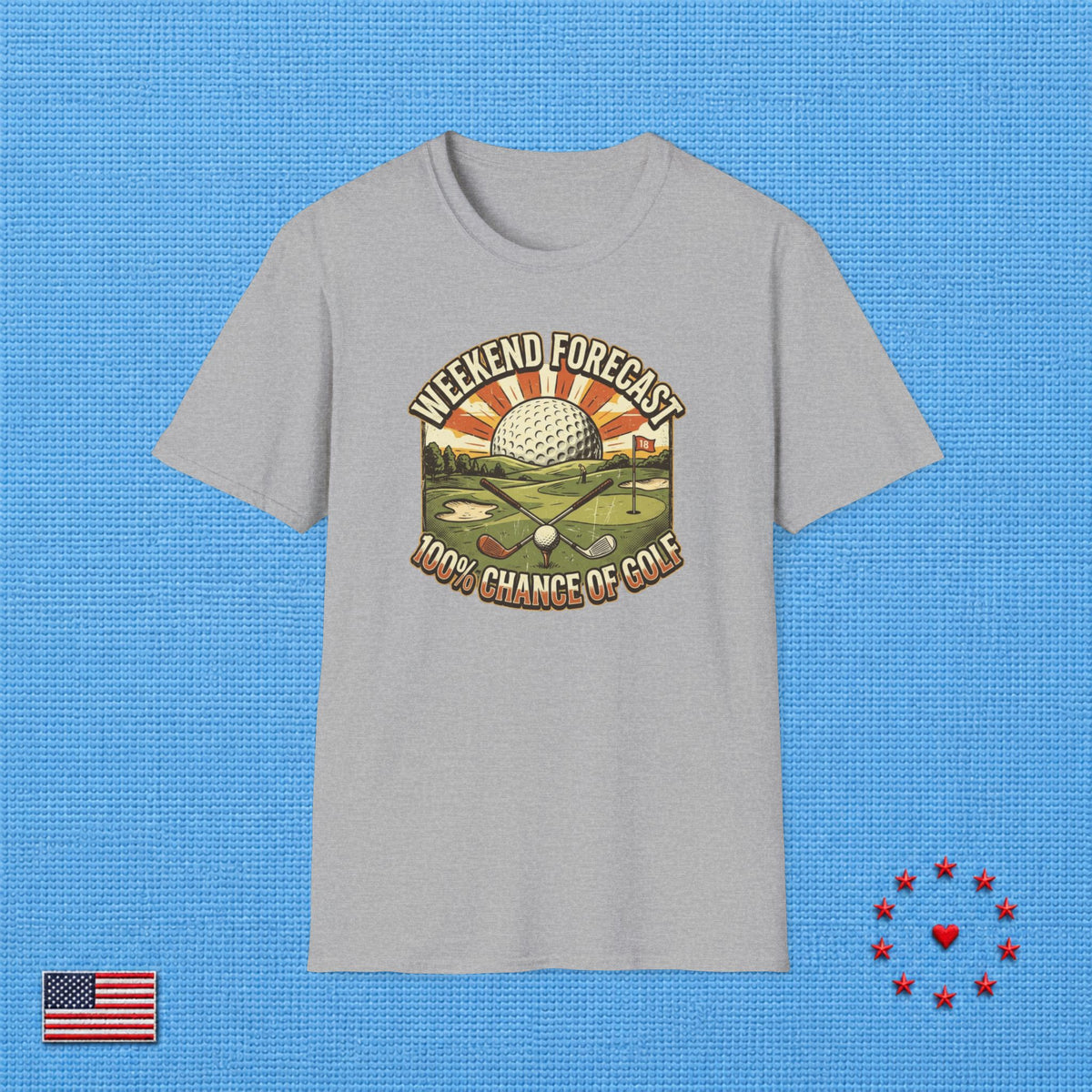 100% CHANCE OF GOLF T‑Shirt