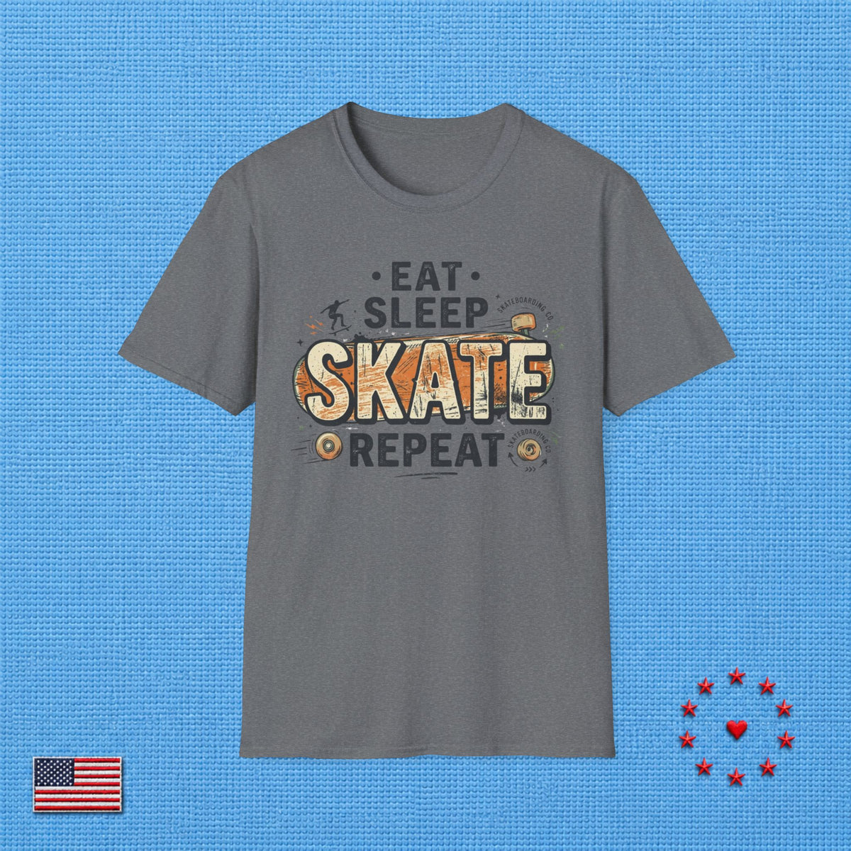 SKATE & REPEAT T‑Shirt