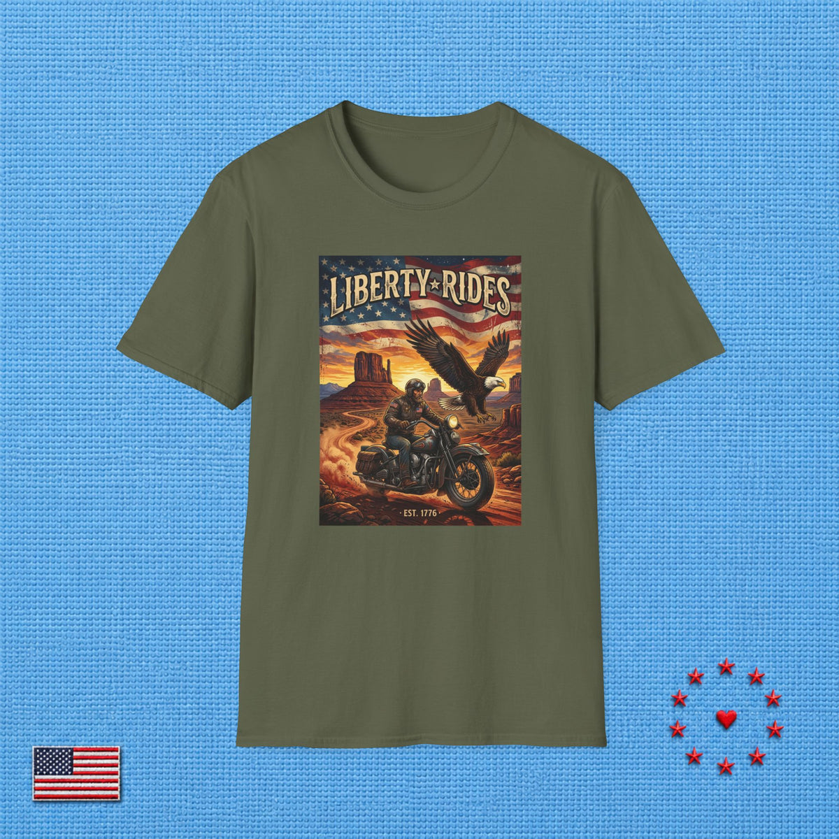 LIBERTY & RIDES T‑Shirt
