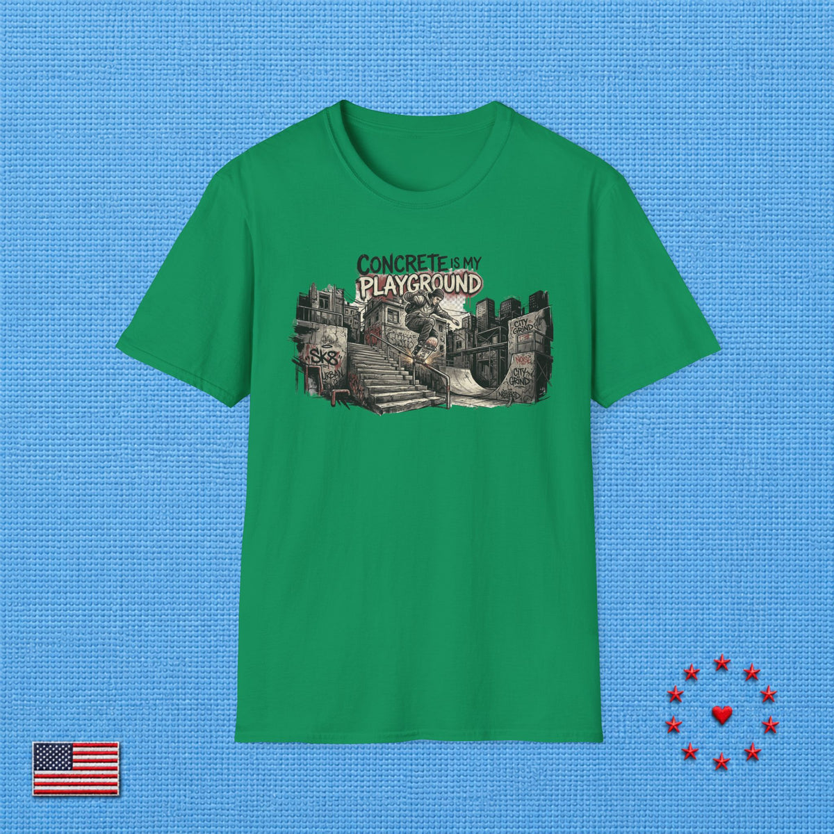 CONCRETE IS MY PLAYGROUND T‑Shirt