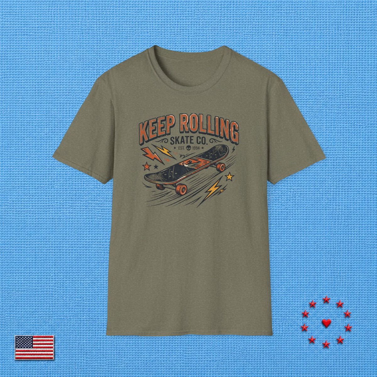 KEEP ROLLING T‑Shirt