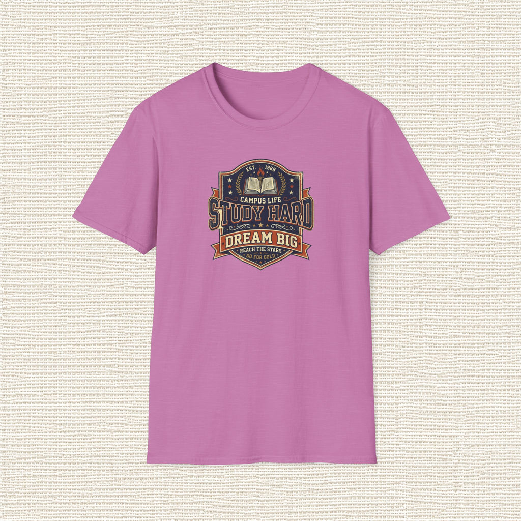 STUDY HARD DREAM BIG T‑Shirt