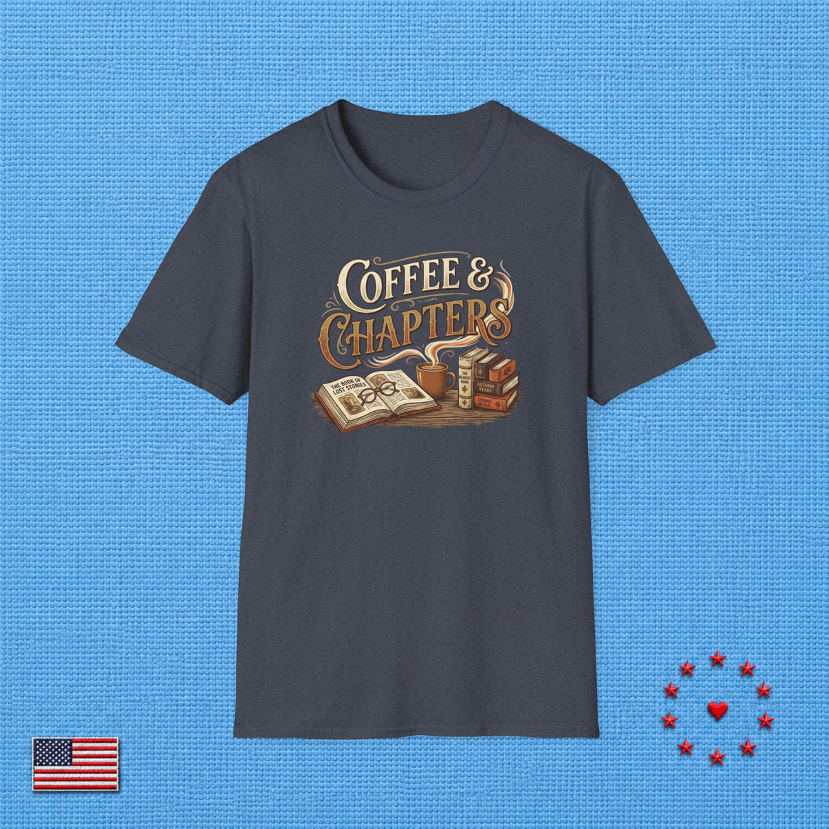 COFFEE & CHAPTERS Z T‑Shirt