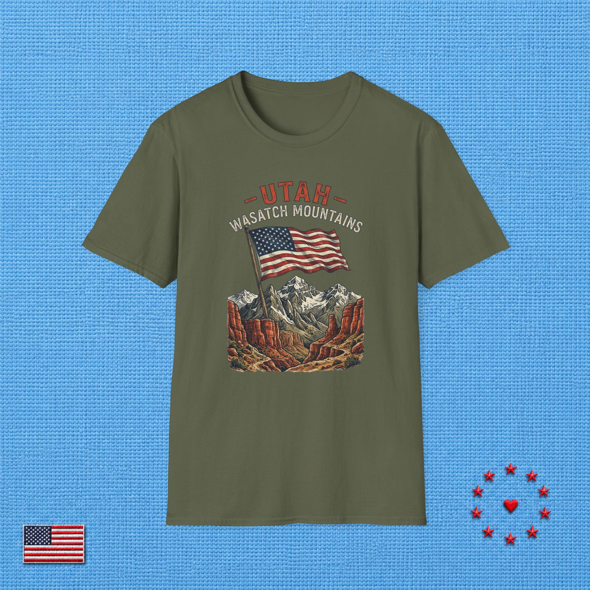 WASATCH MOUNTAINS UTAH T‑Shirt