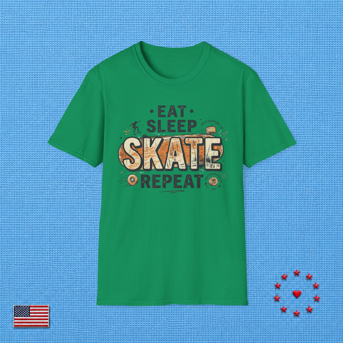 SKATE & REPEAT T‑Shirt