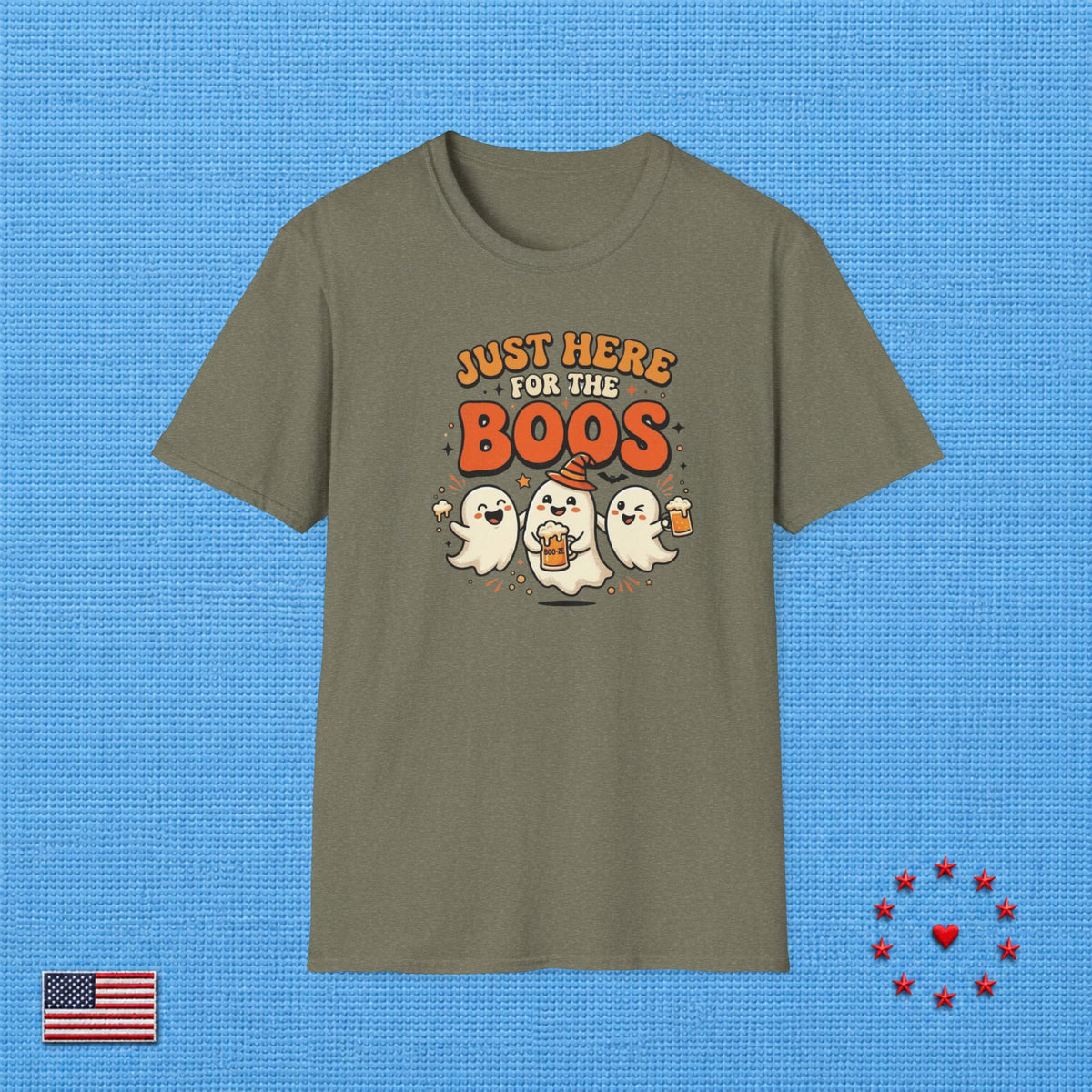 JUST HERE FOR THE BOOS T‑Shirt