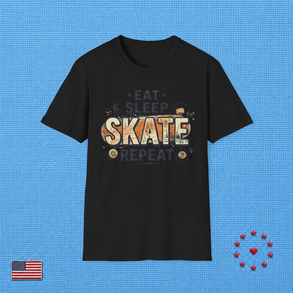 SKATE & REPEAT T‑Shirt