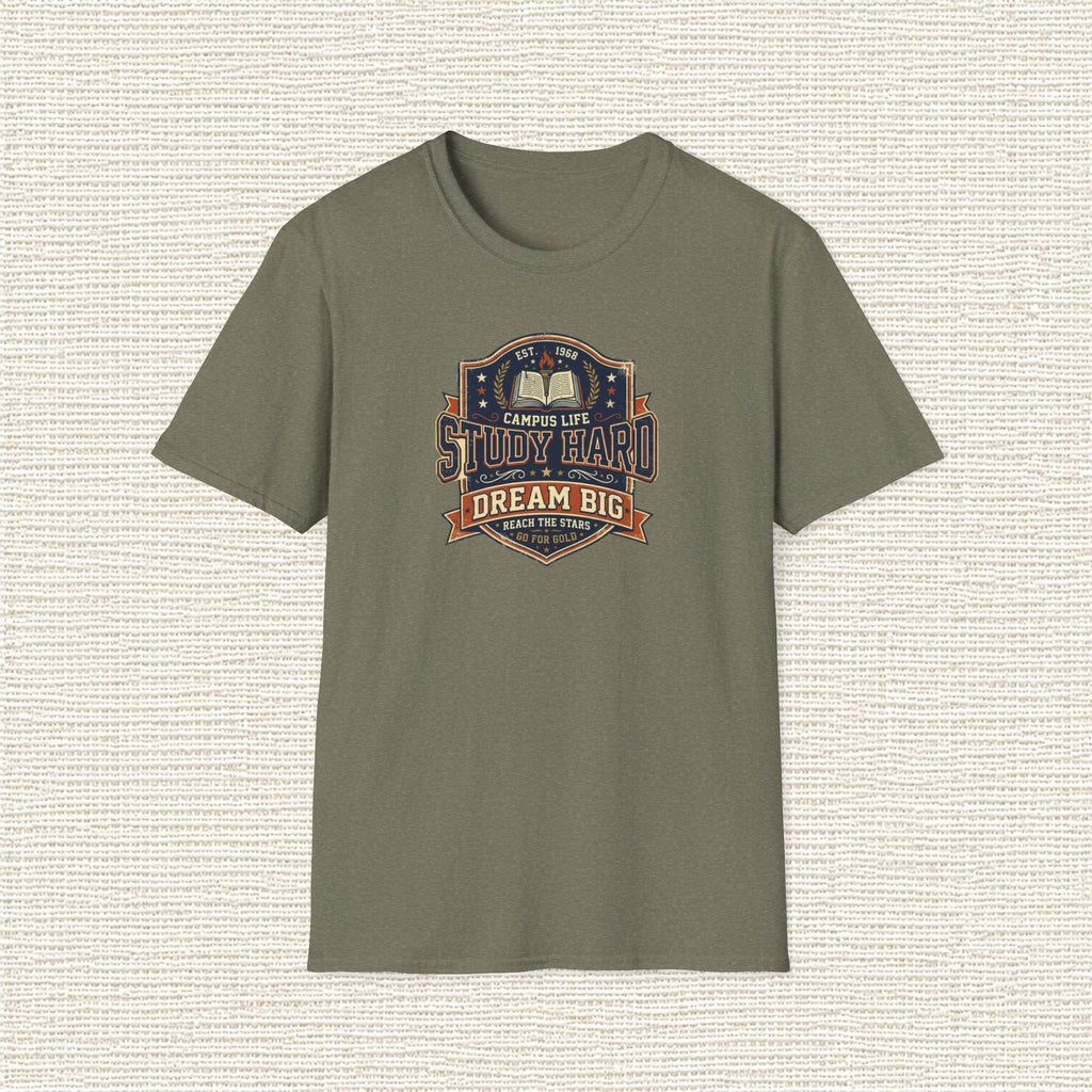 STUDY HARD DREAM BIG T‑Shirt