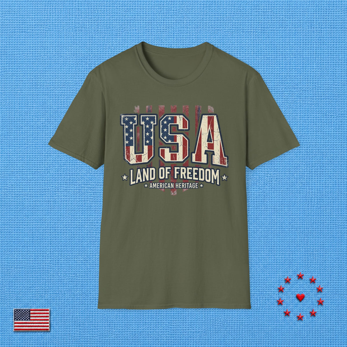 USA LAND OF FREEDOM A T‑Shirt