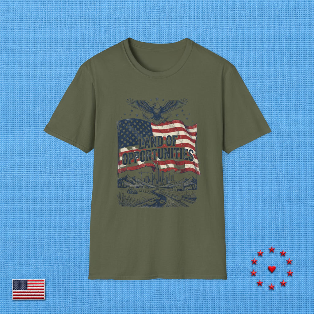 U.S.A LAND OF OPPORTUNITIES T‑Shirt