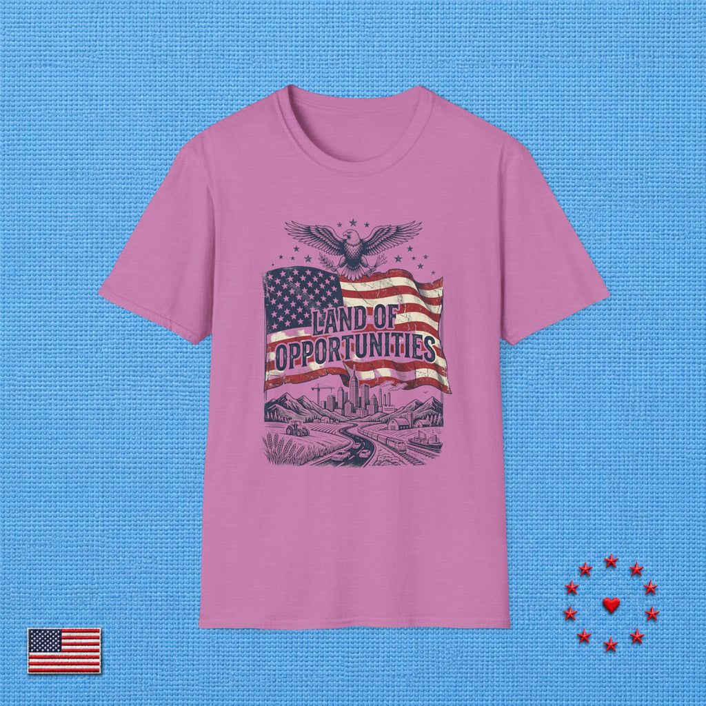 U.S.A LAND OF OPPORTUNITIES T‑Shirt