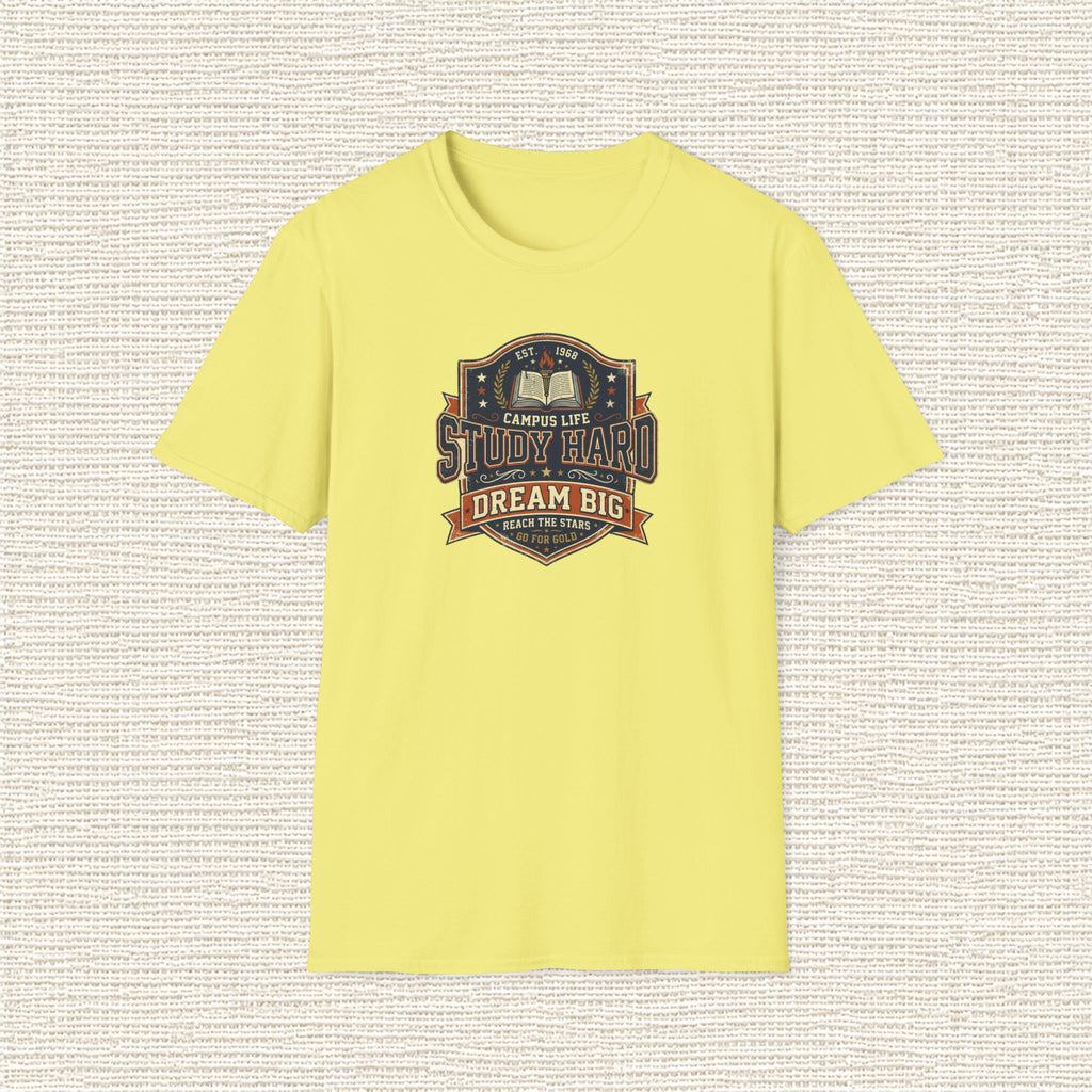 STUDY HARD DREAM BIG T‑Shirt