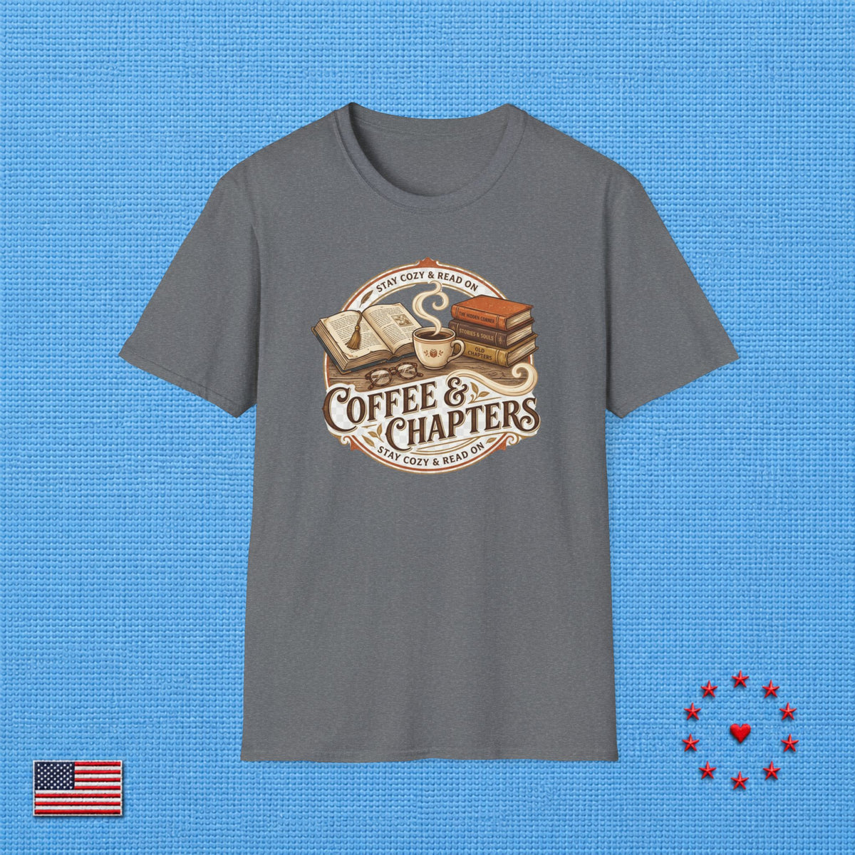 COFFEE & CHAPTERS T‑Shirt