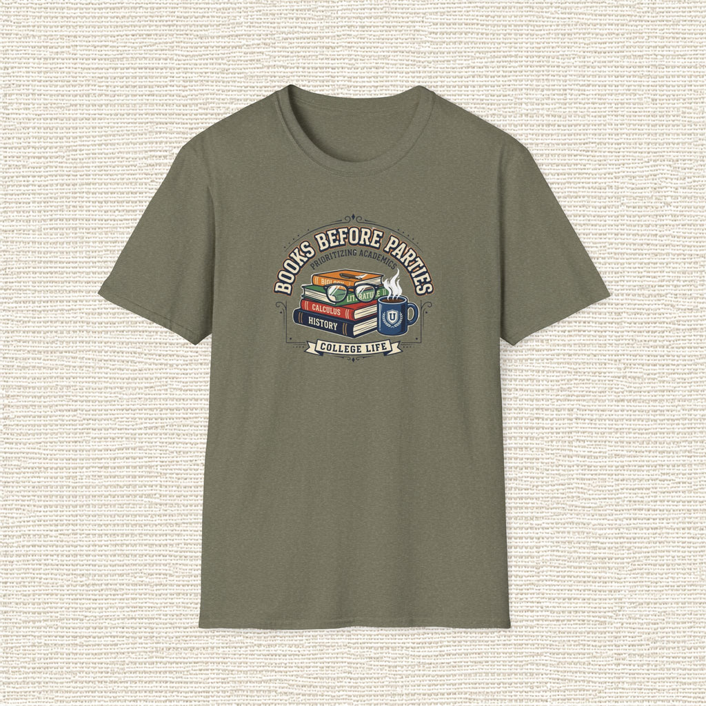 BOOKS BEFORE PARTIES T‑Shirt