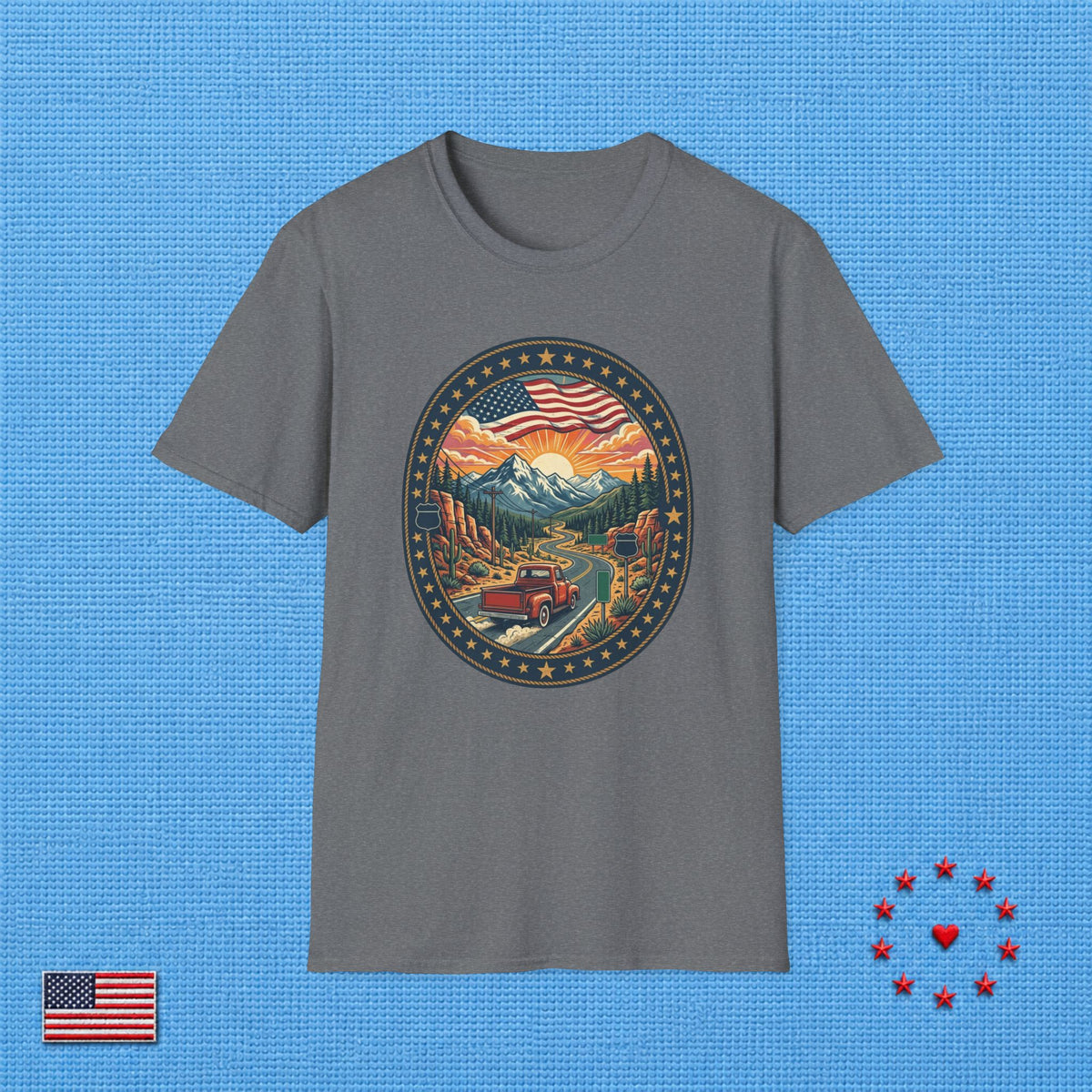 AMERICAN ROAD TRIP ADVENTURE T‑Shirt