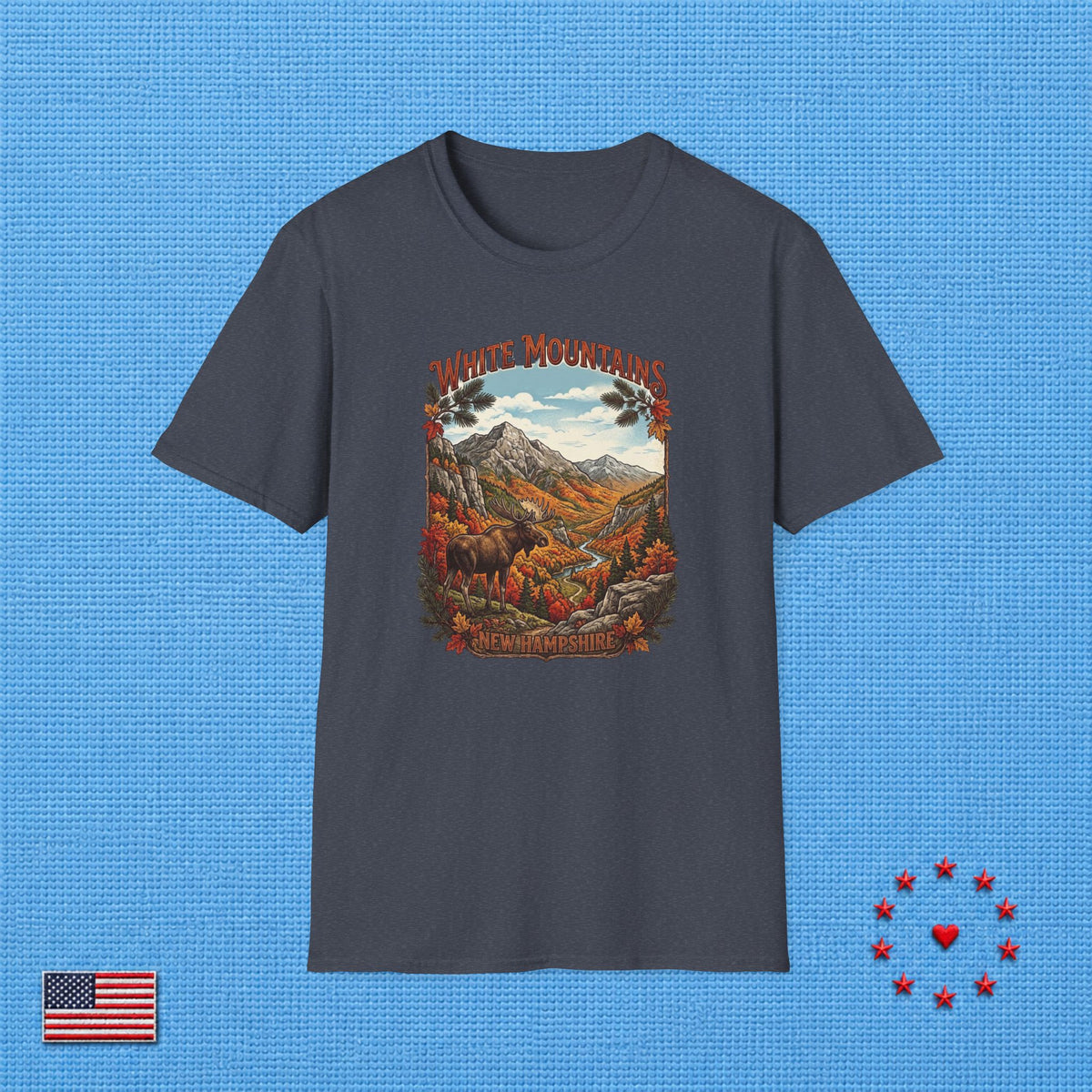 WHITE MOUNTAINS NEW HAMPSHIRE T‑Shirt