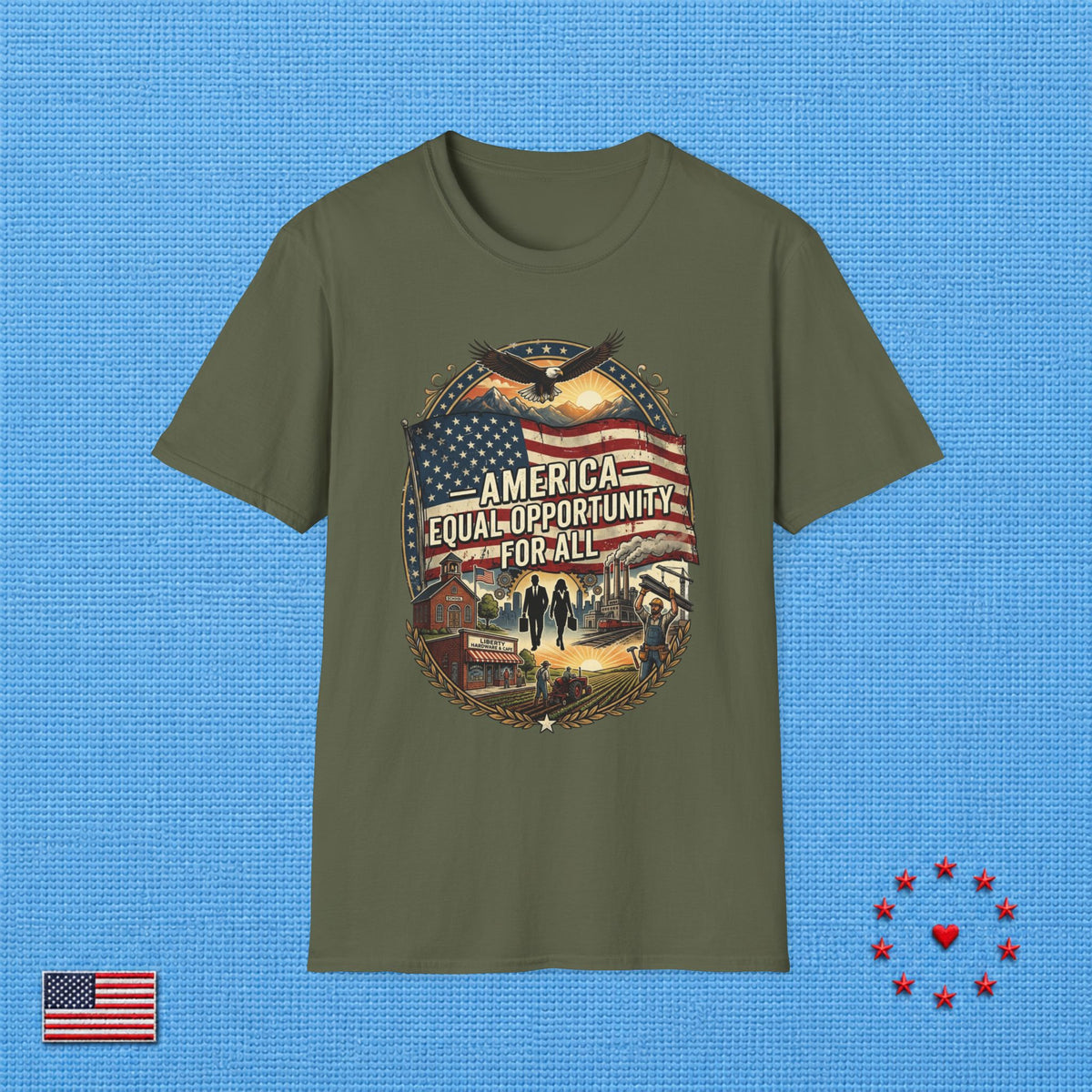 AMERICA EQUAL OPPORTUNITY FOR ALL T‑Shirt