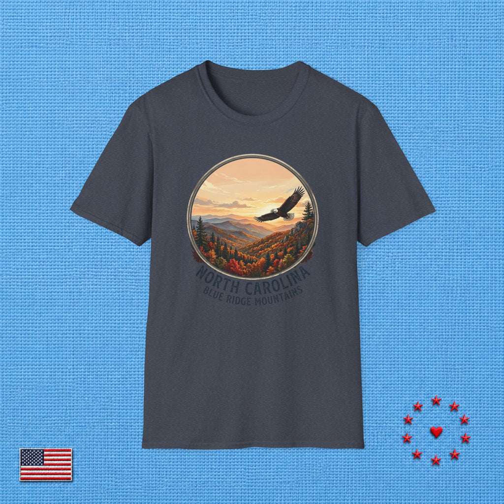BLUE RIDGE MOUNTAINS NORTH CAROLINA T‑Shirt
