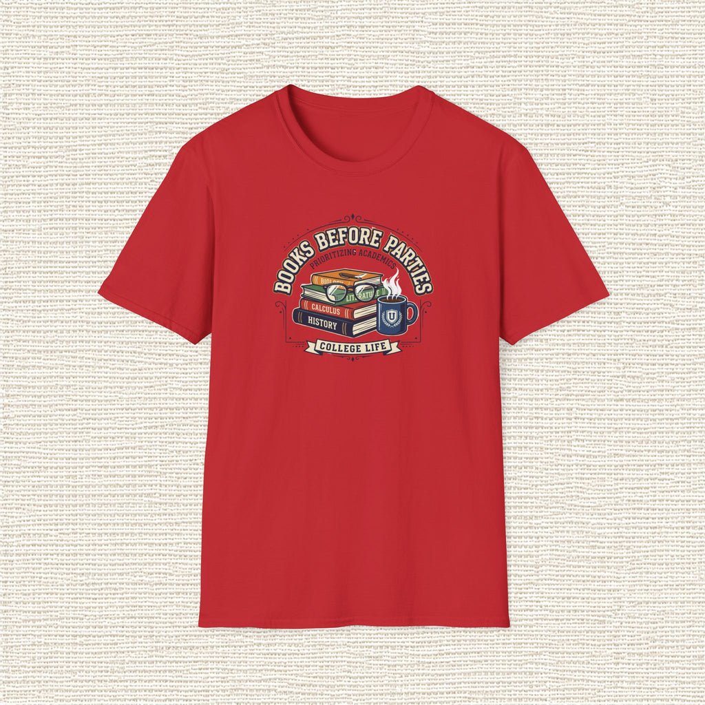 BOOKS BEFORE PARTIES T‑Shirt