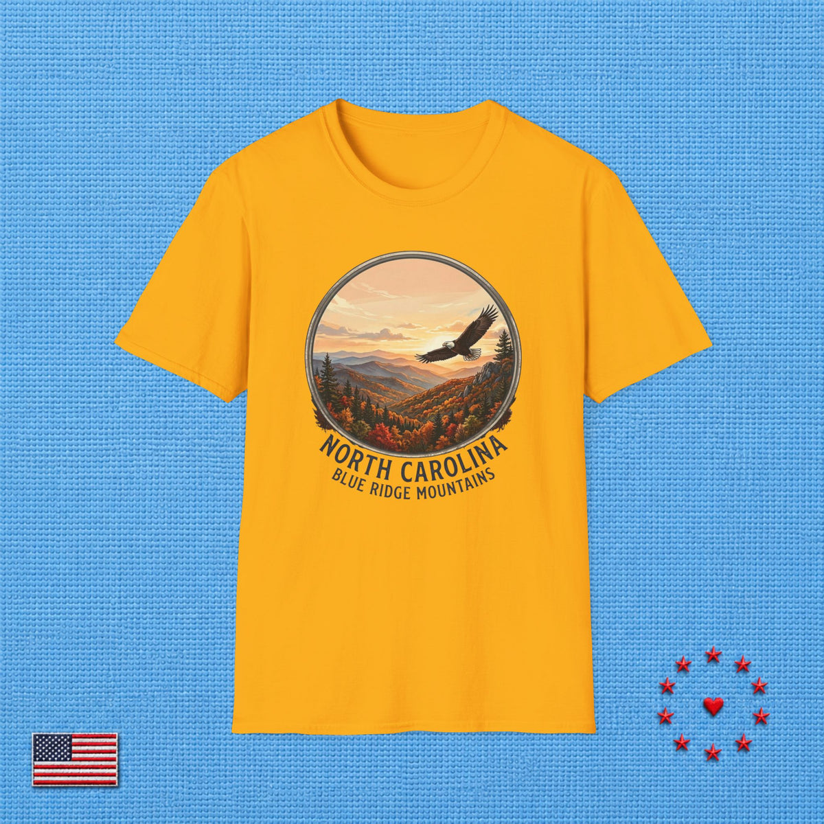 BLUE RIDGE MOUNTAINS NORTH CAROLINA T‑Shirt