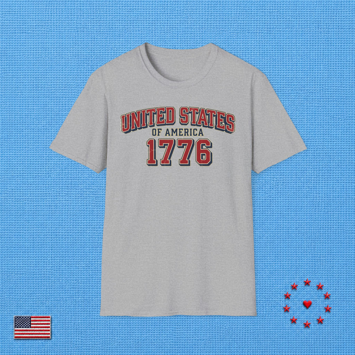 UNITED STATES OF AMERICA 1776 A T‑Shirt