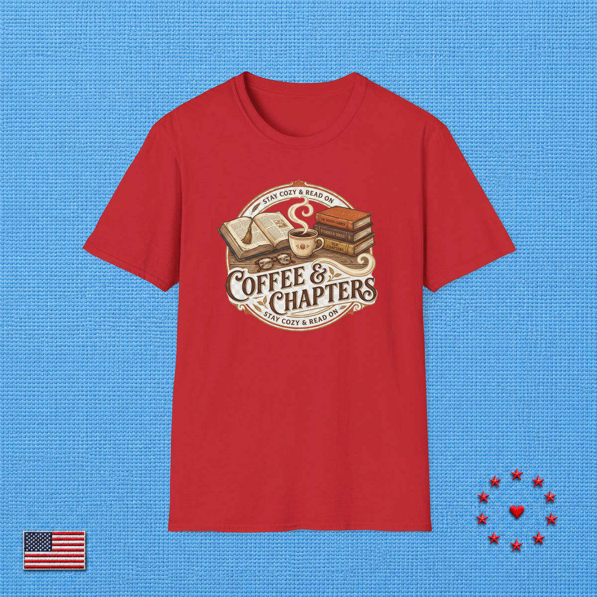 COFFEE & CHAPTERS T‑Shirt