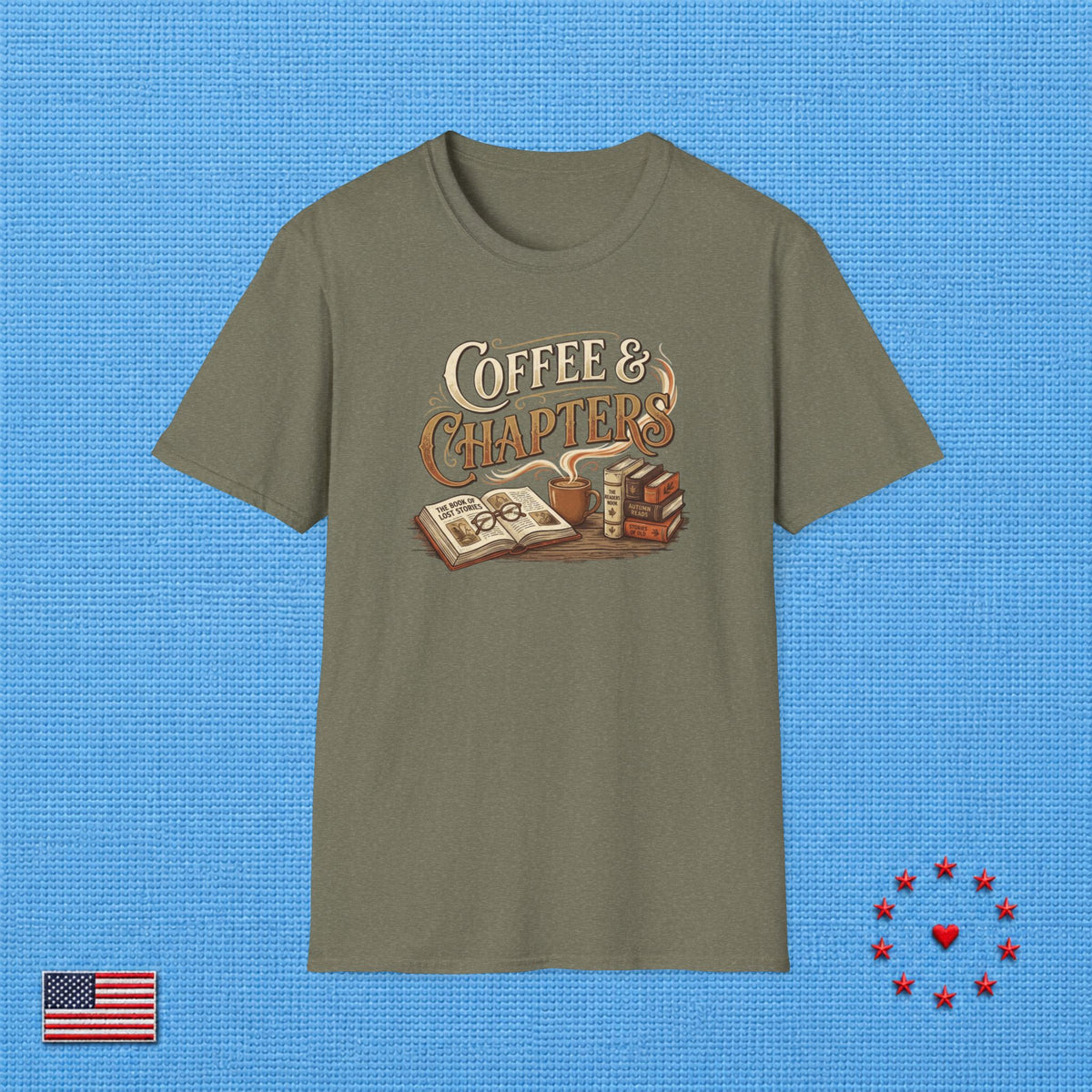 COFFEE & CHAPTERS Z T‑Shirt