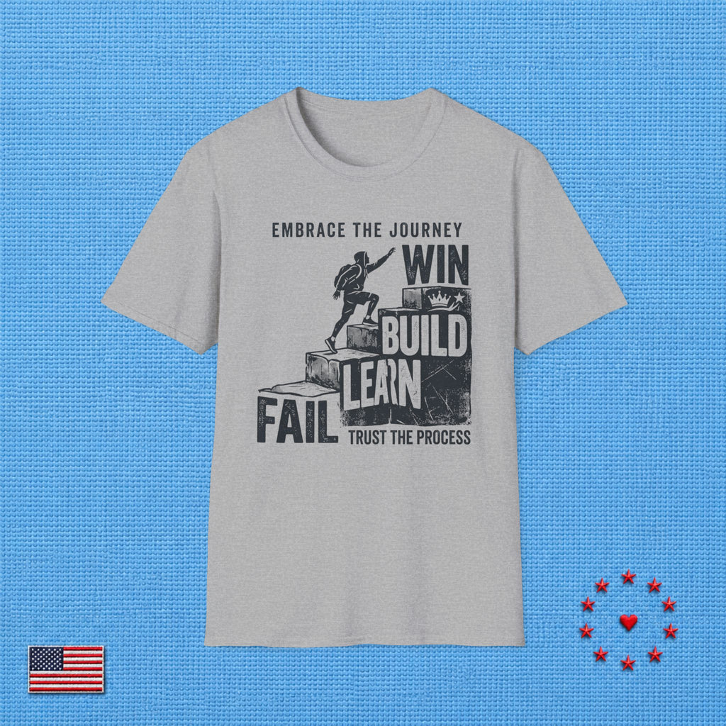 FAIL LEARN BUILD WIN T‑Shirt