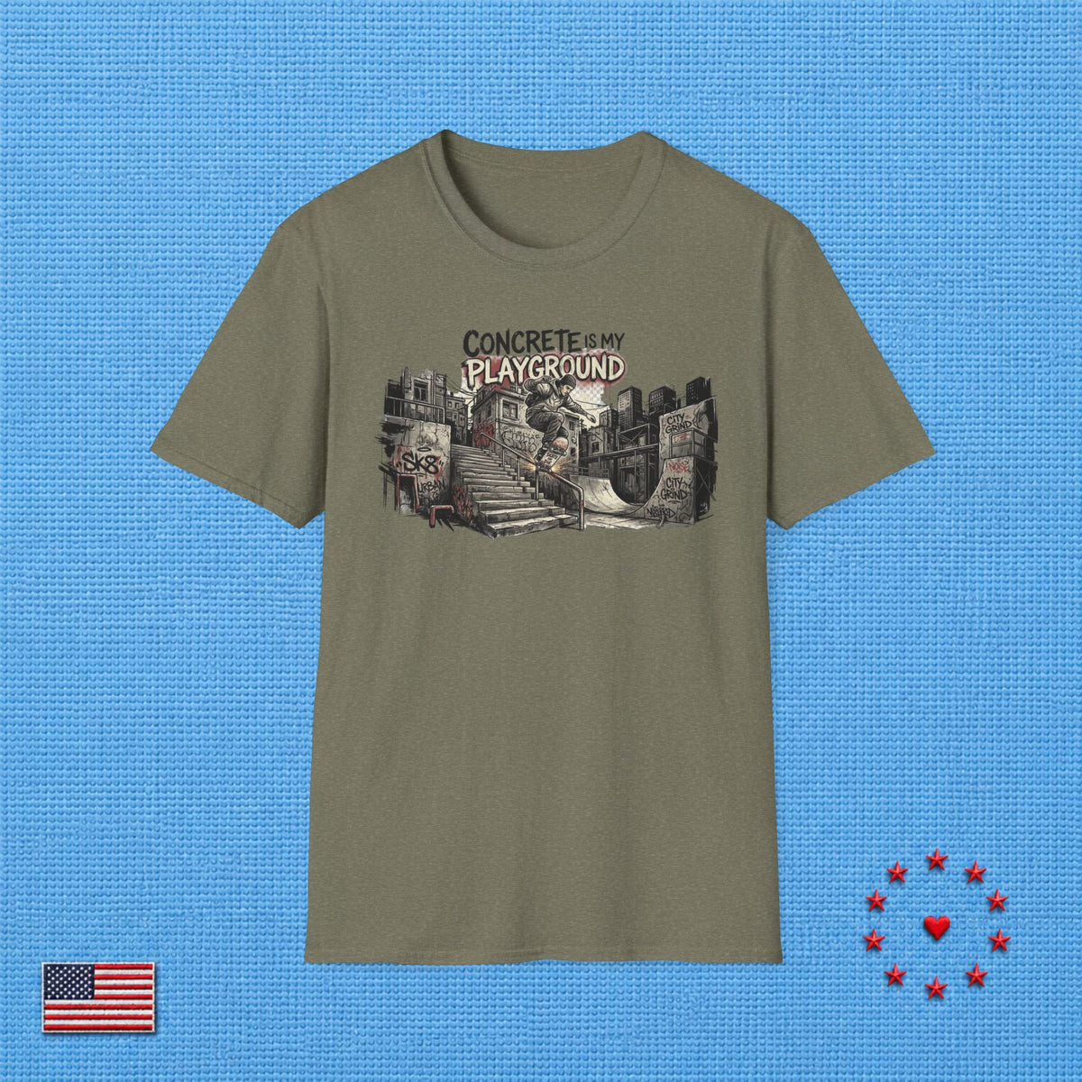 CONCRETE IS MY PLAYGROUND T‑Shirt