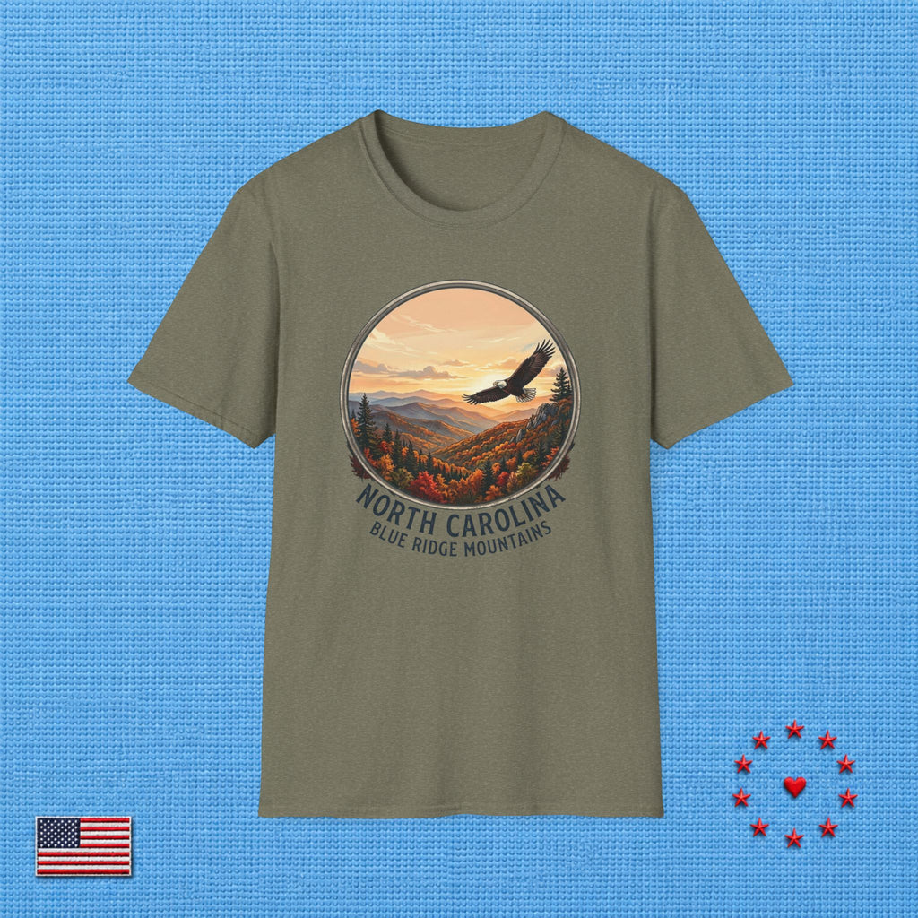 BLUE RIDGE MOUNTAINS NORTH CAROLINA T‑Shirt