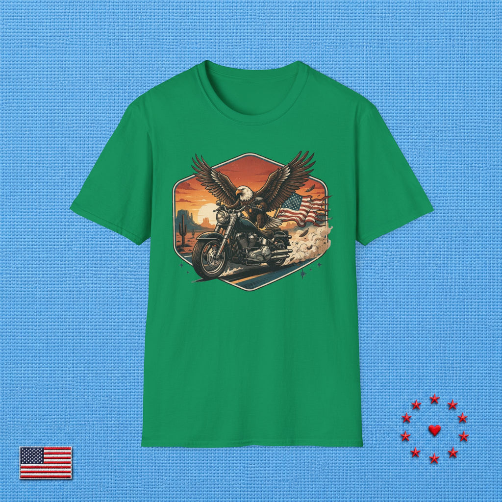 AMERICAN EAGLE WITH BIKE T‑Shirt