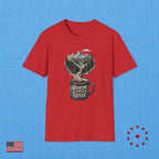 Adventure Starts With Coffee T‑Shirt