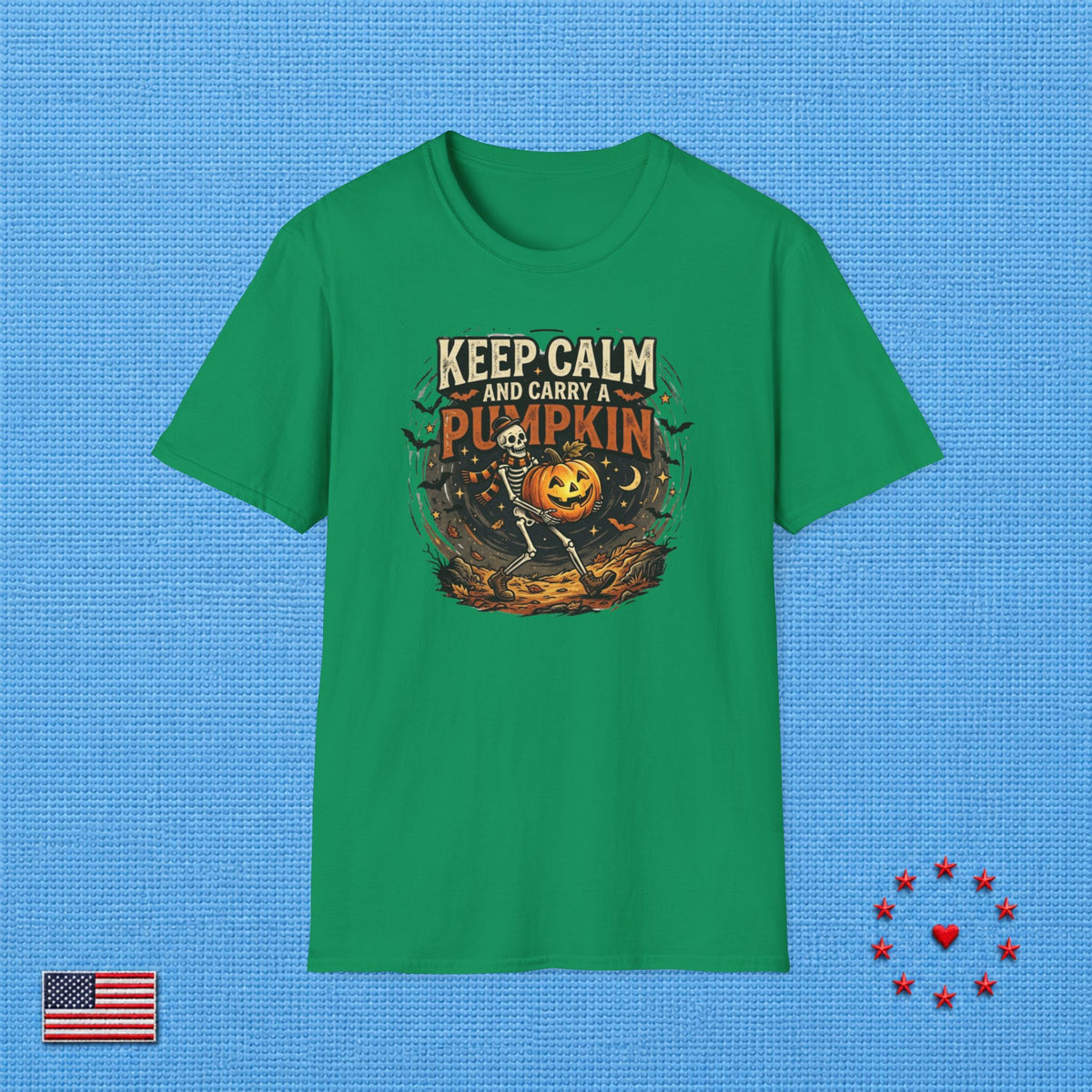KEEP CALM AND CARRY THE PUMPKIN T‑Shirt