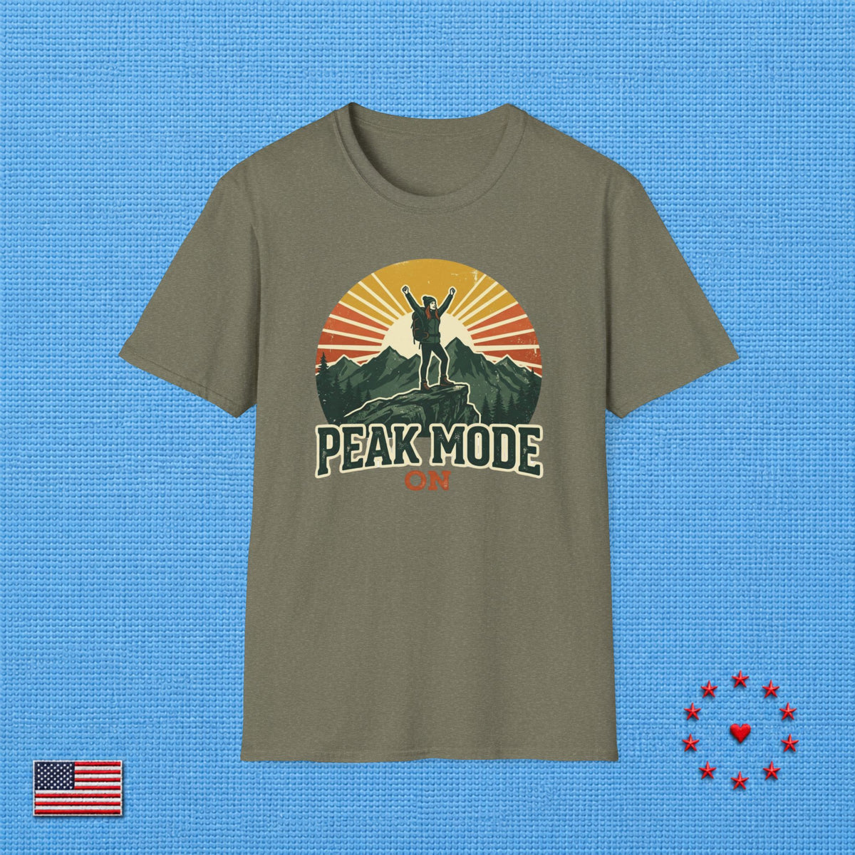 PEAK MODE ON A T‑Shirt